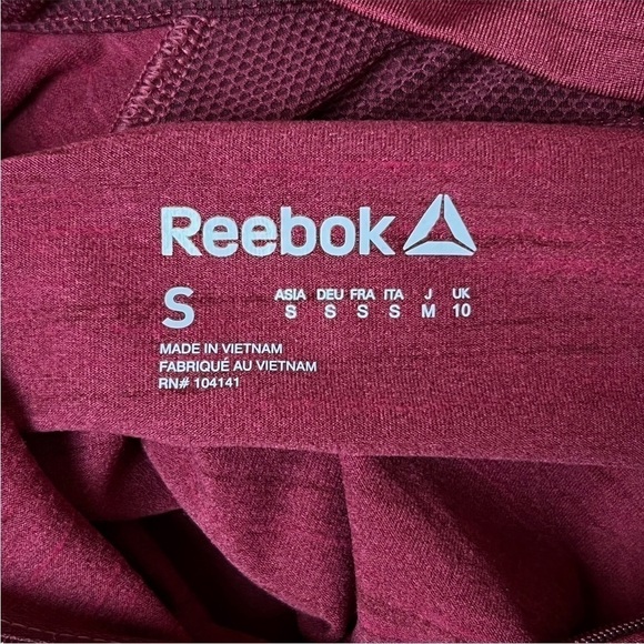 REEBOK Speedwick Active Running Mockneck 1/4 Zip Thumbhole Back Vent Shirt S - Picture 4 of 8
